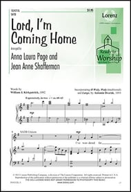 Lord, I'm Coming Home SATB choral sheet music cover Thumbnail